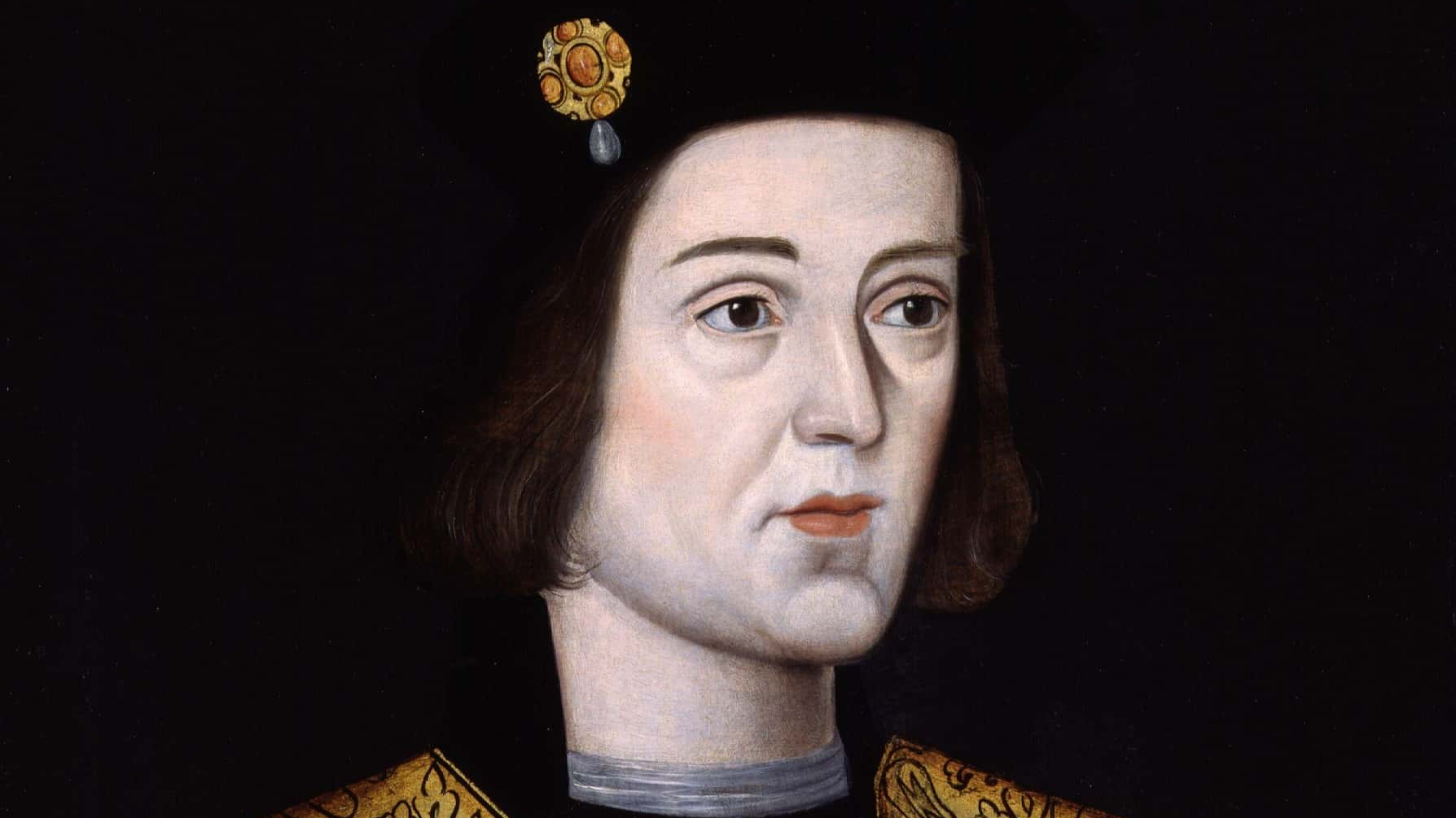 King Edward IV in golden clothes portrait