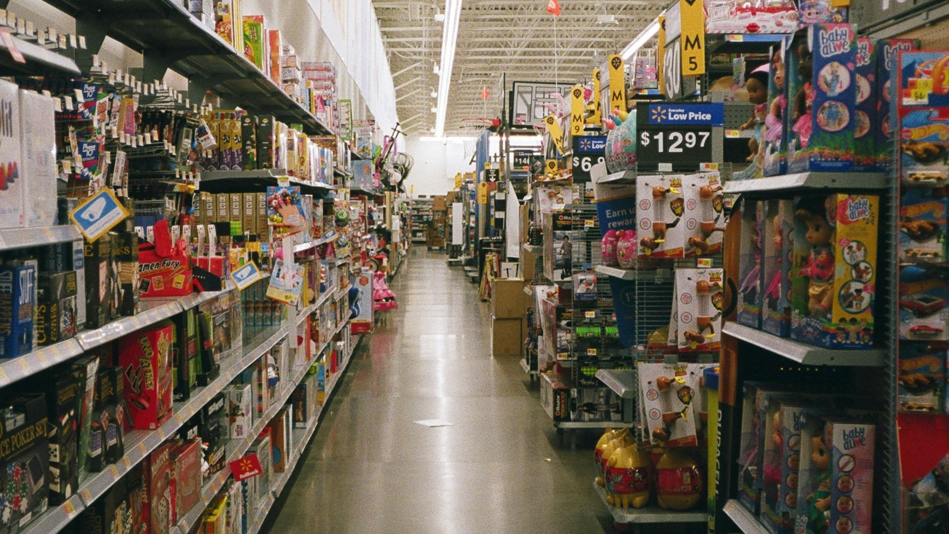 shopping mall with assorted products