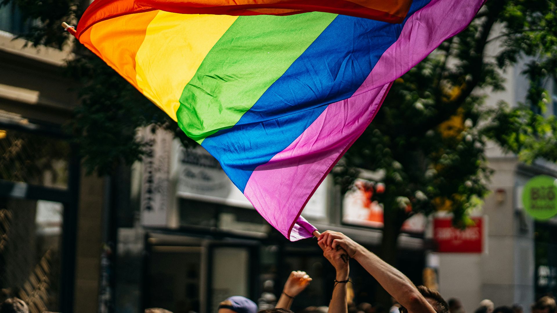 people holding flags during daytime