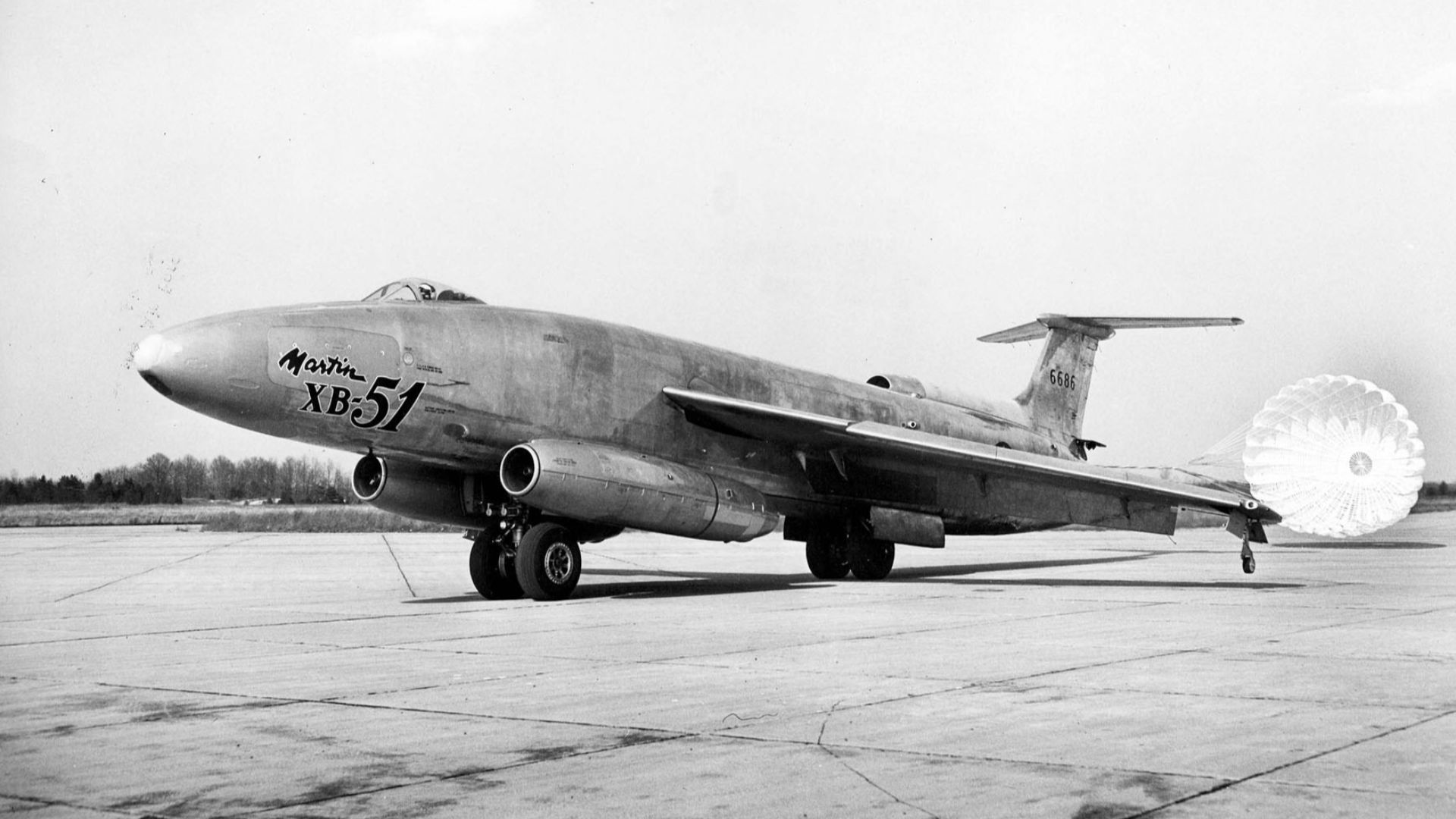 File:Martin XB-51 (SN 46-686) with drag chute 061026-F-1234S-004.jpg