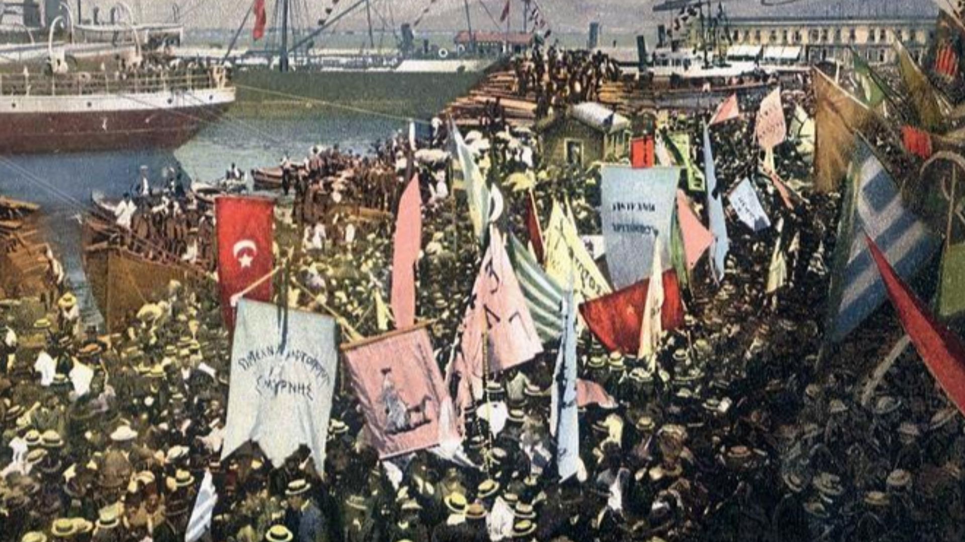 File:Manifestation grecque à Smyrne en honneur de la Constitution le 2 août 1908.jpg