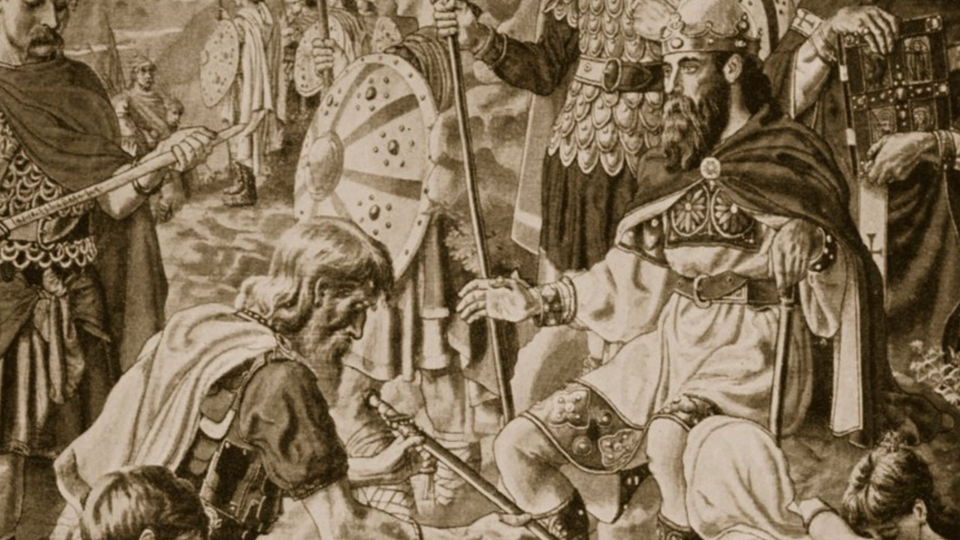 File:Herbert Alfred Bone - The Submission of Guthrum to King Alfred.jpg