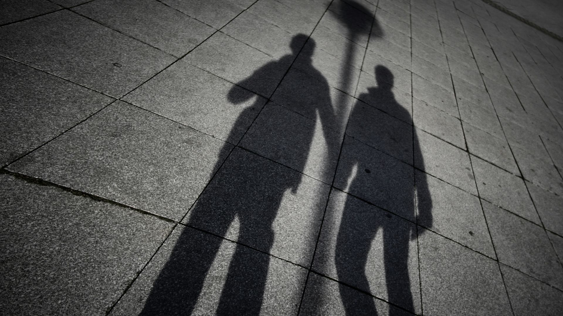 two men's shadow