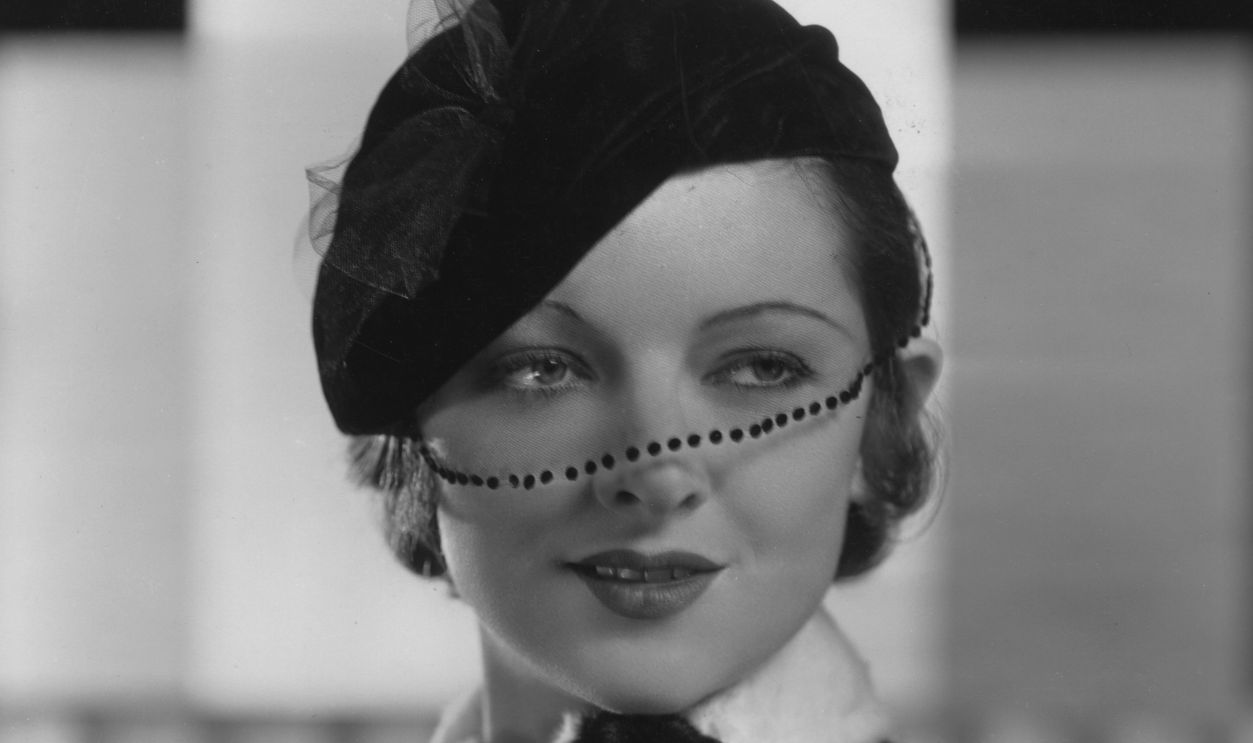 Portrait of Myrna Loy, an American film, television, and stage actress, early to mid 20th century. 