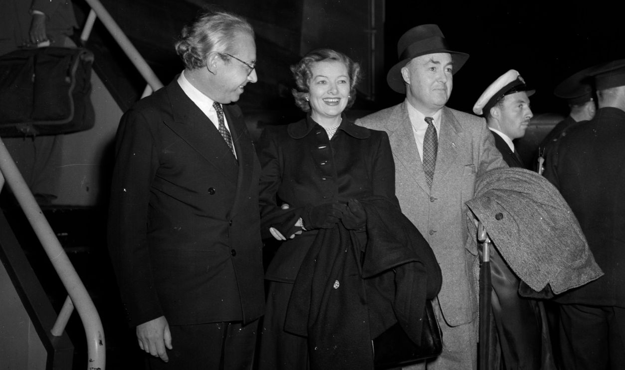 American actress Myrna Loy and her husband, Gene Markey. 