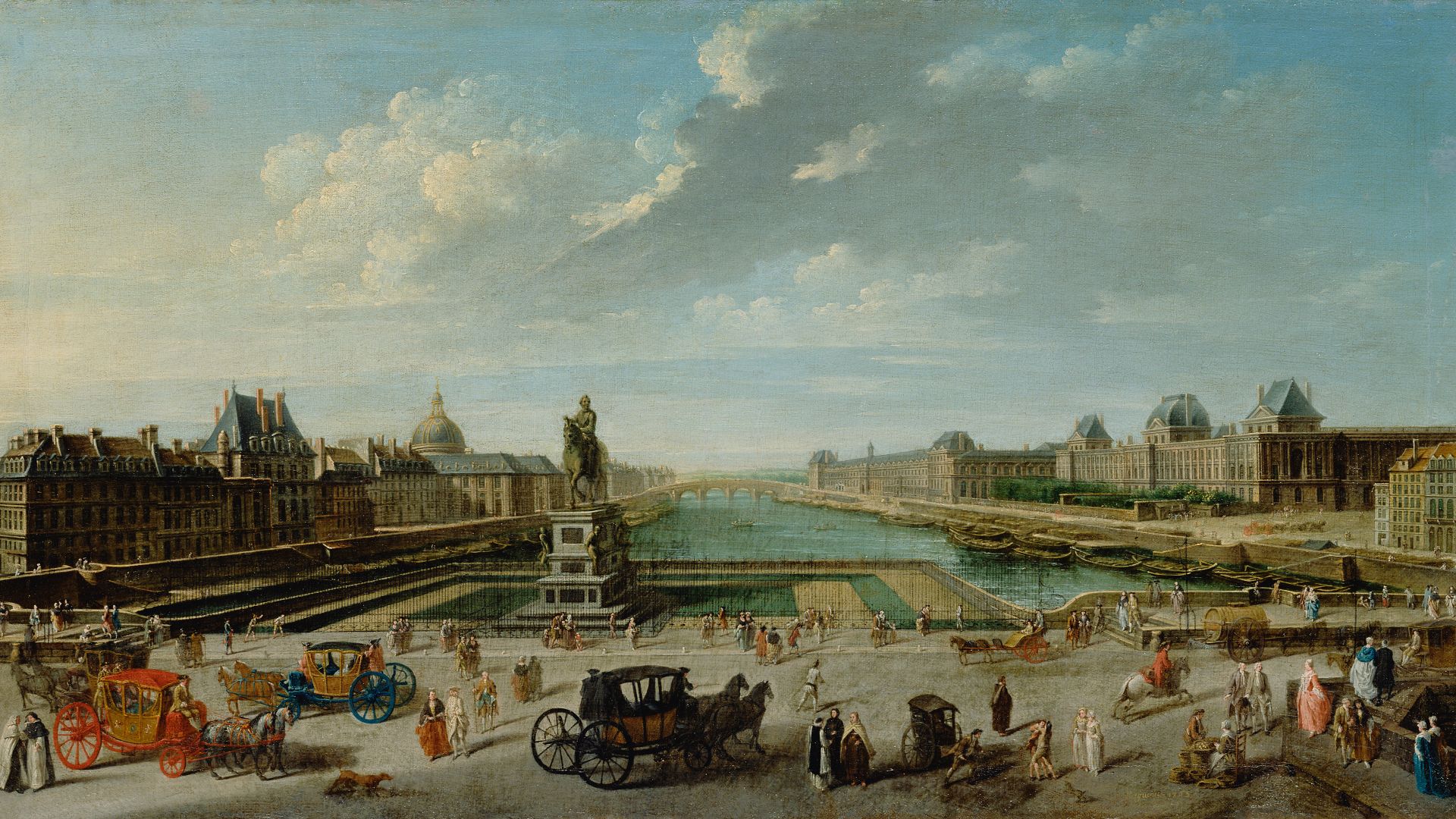 File:Nicolas-Jean-Baptiste Raguenet, A View of Paris from the Pont Neuf - Getty Museum.jpg