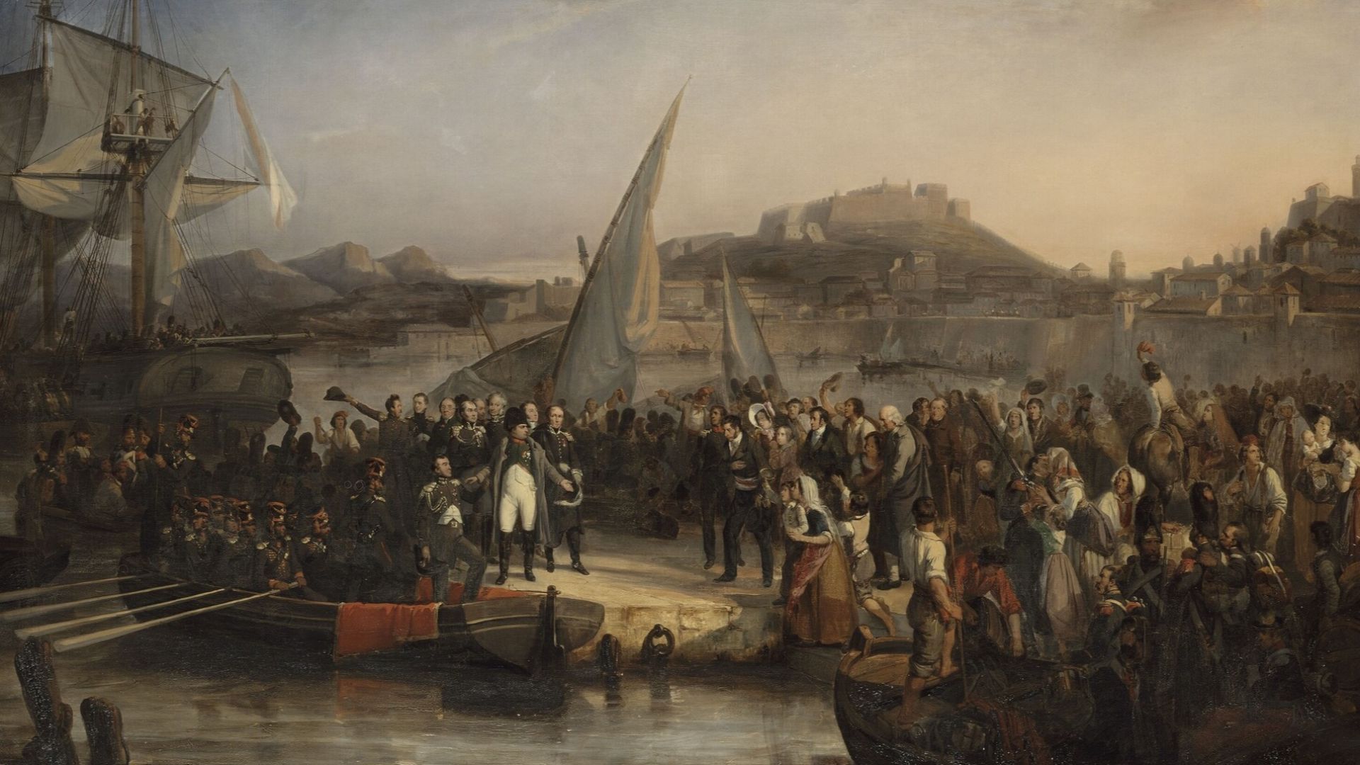 File:Beaume - Napoléon Ier quittant l'île d'Elbe - 1836.jpg