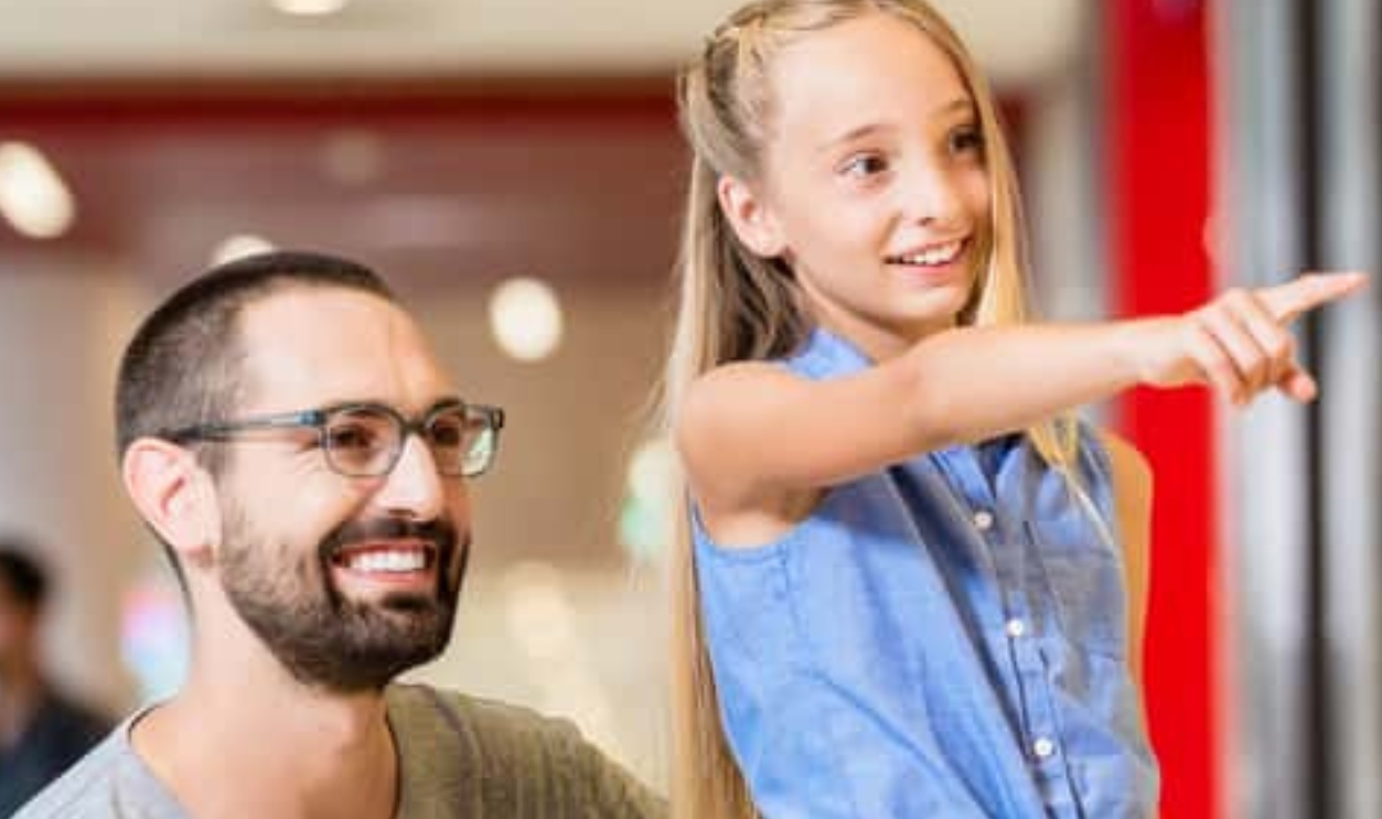 Family At Shop Window In Mall Shopping, Shutterstock, 251593657