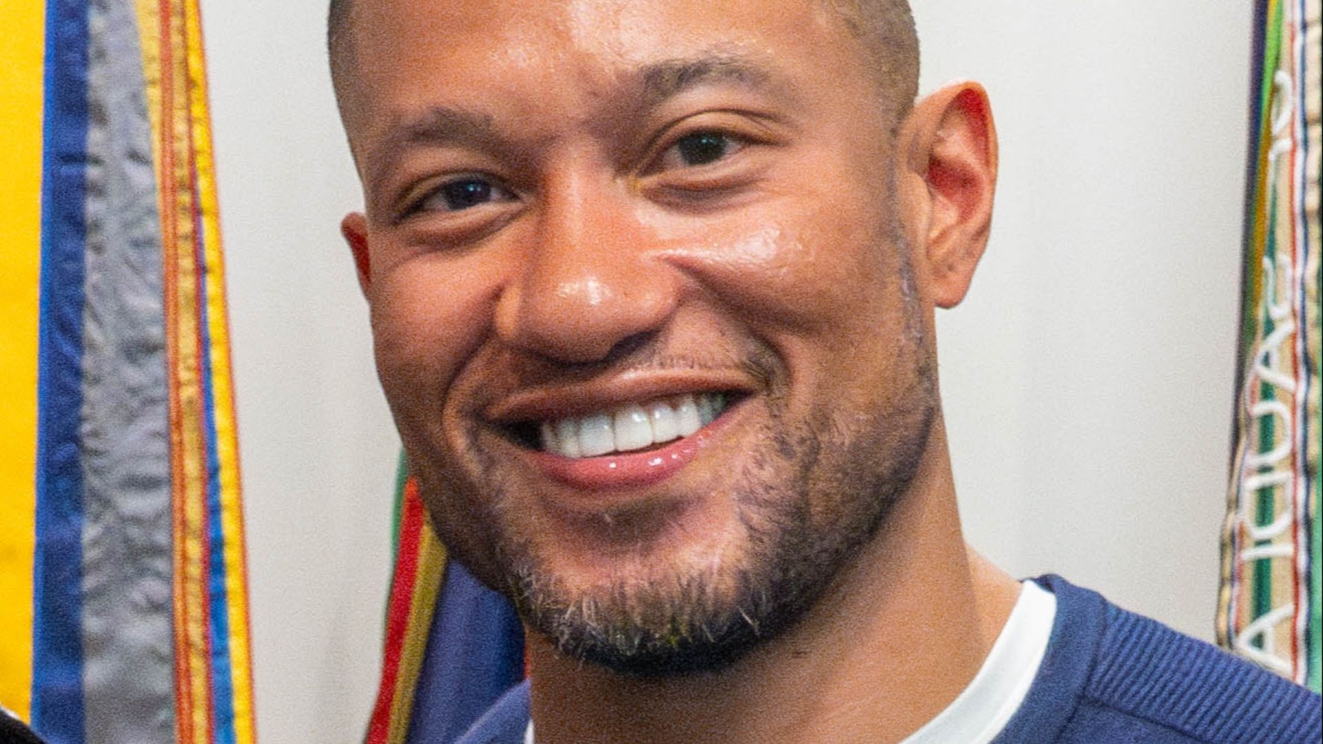 File:Marcus Freeman, University of Notre Dame Football Team Head Coach at the Pentagon on May 9, 2024 (cropped).jpg