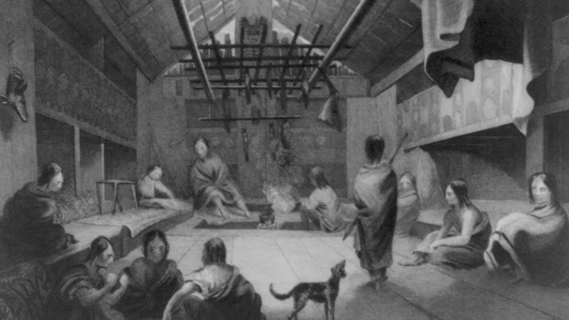 File:Interior of a Chinookan plankhouse.jpg