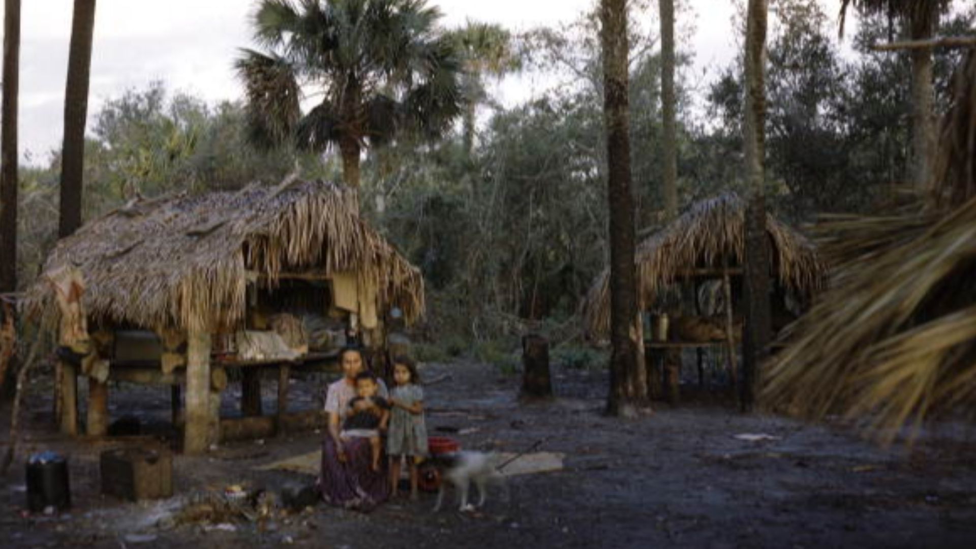 File:Mother and children at a camp on the Brighton Reservation (9074266699).jpg