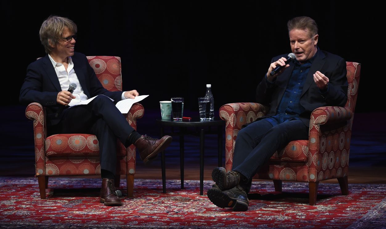 Gettyimages - 489459258, 16th Annual Americana Music Festival & Conference - Day 3 NASHVILLE, TN - SEPTEMBER 17: Warren Zane interviews Don Henley during the 16th Annual Americana Music Festival & Conference - Day 3 at the Country Music Hall of Fame and Museum on September 17, 2015 in Nashville, Tennessee.
