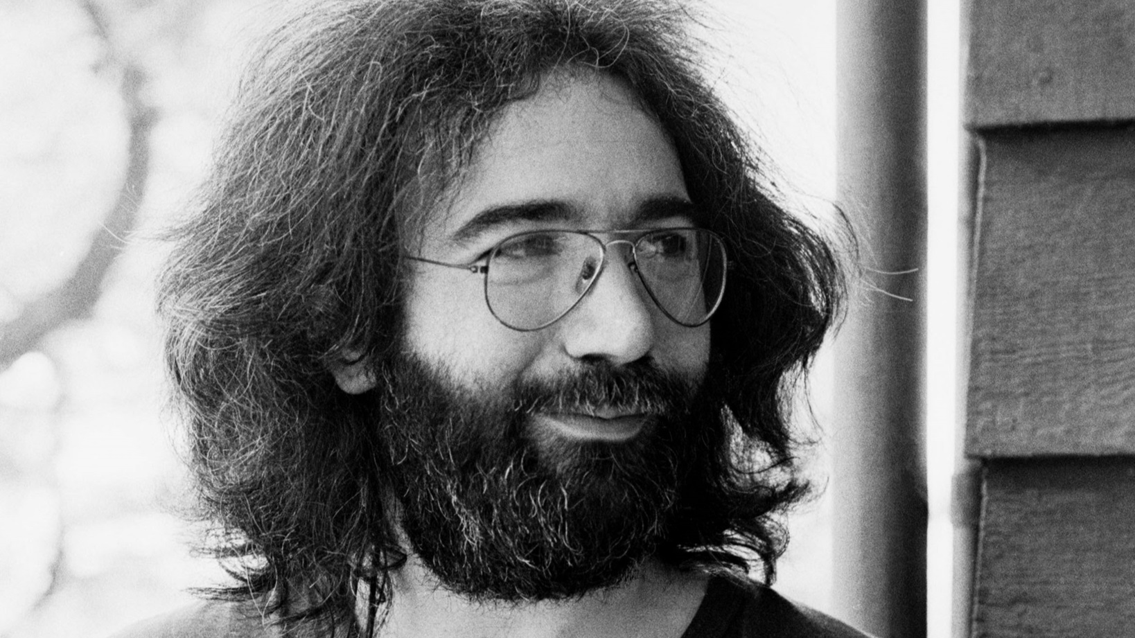 Musician, Singer, Songwriter Jerry Garcia at a home in Mill Valley, CA, 1975