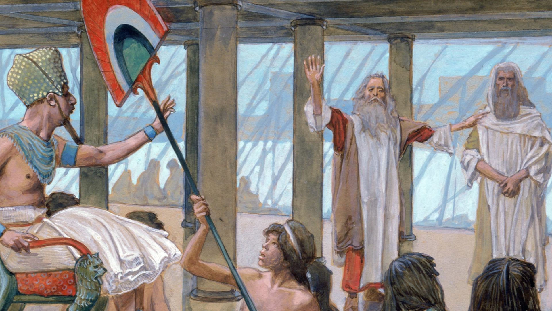 File:Moses Speaks to Pharaoh, by James Tissot.jpg