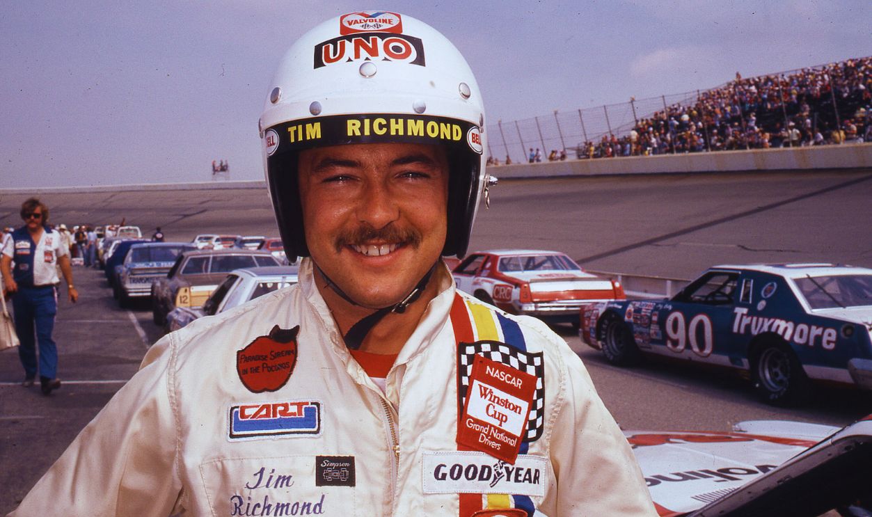 Gettyimages - 108442600, Tim Richmond 1980s: Tim Richmond ran 185 NASCAR Cup races from 1980 through 1987, taking 13 wins and finishing in the top ten 78 times.