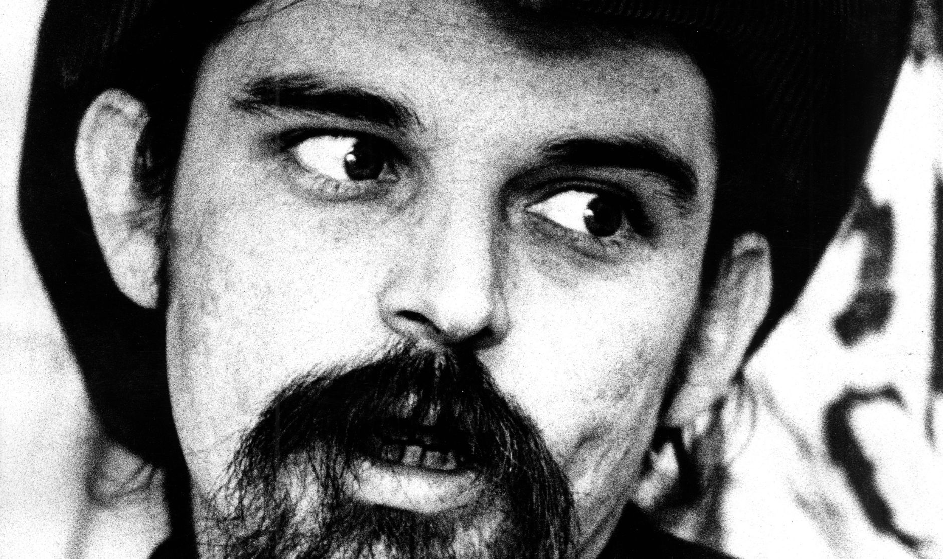 A portrait of Ron Pigpen McKernan of The Grateful Dead at the Tivoli in April 1972 in Copenhagen, Denmark.