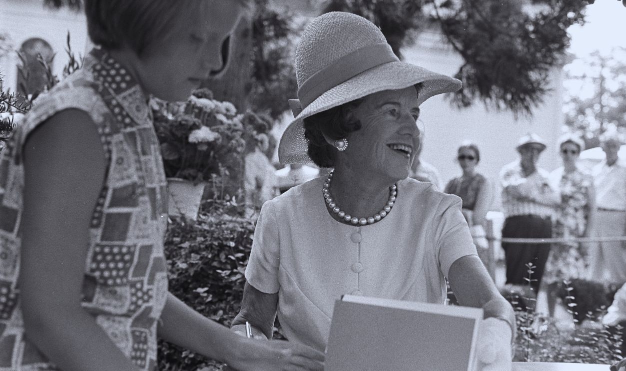 Gettyimages - 1460936358, The Kennedy Family, Hyannis Rose Kennedy and an unidentified girl at Patrick Joseph Kennedy's christening at a church in Hyannis, Massachusetts 