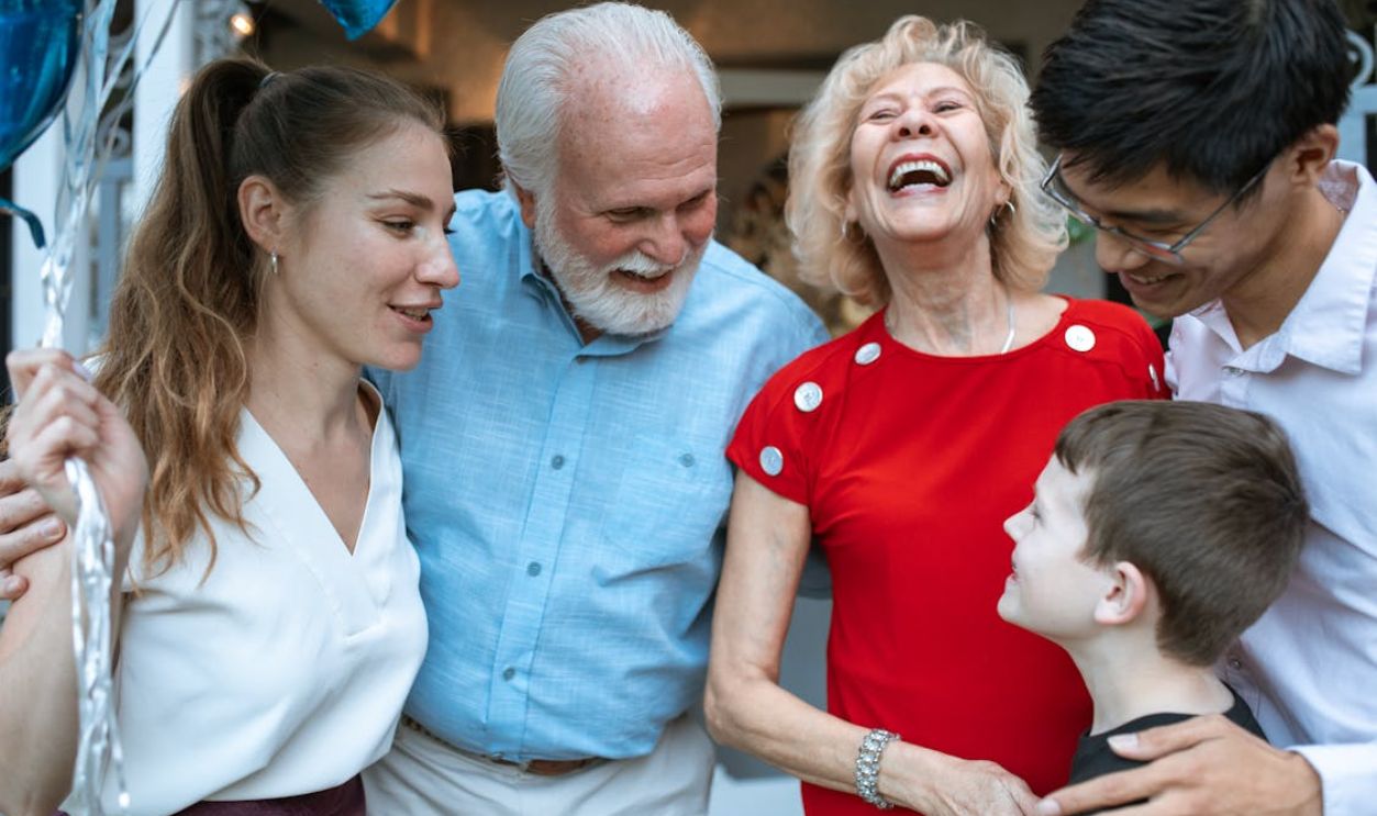 A Family Bonding Together