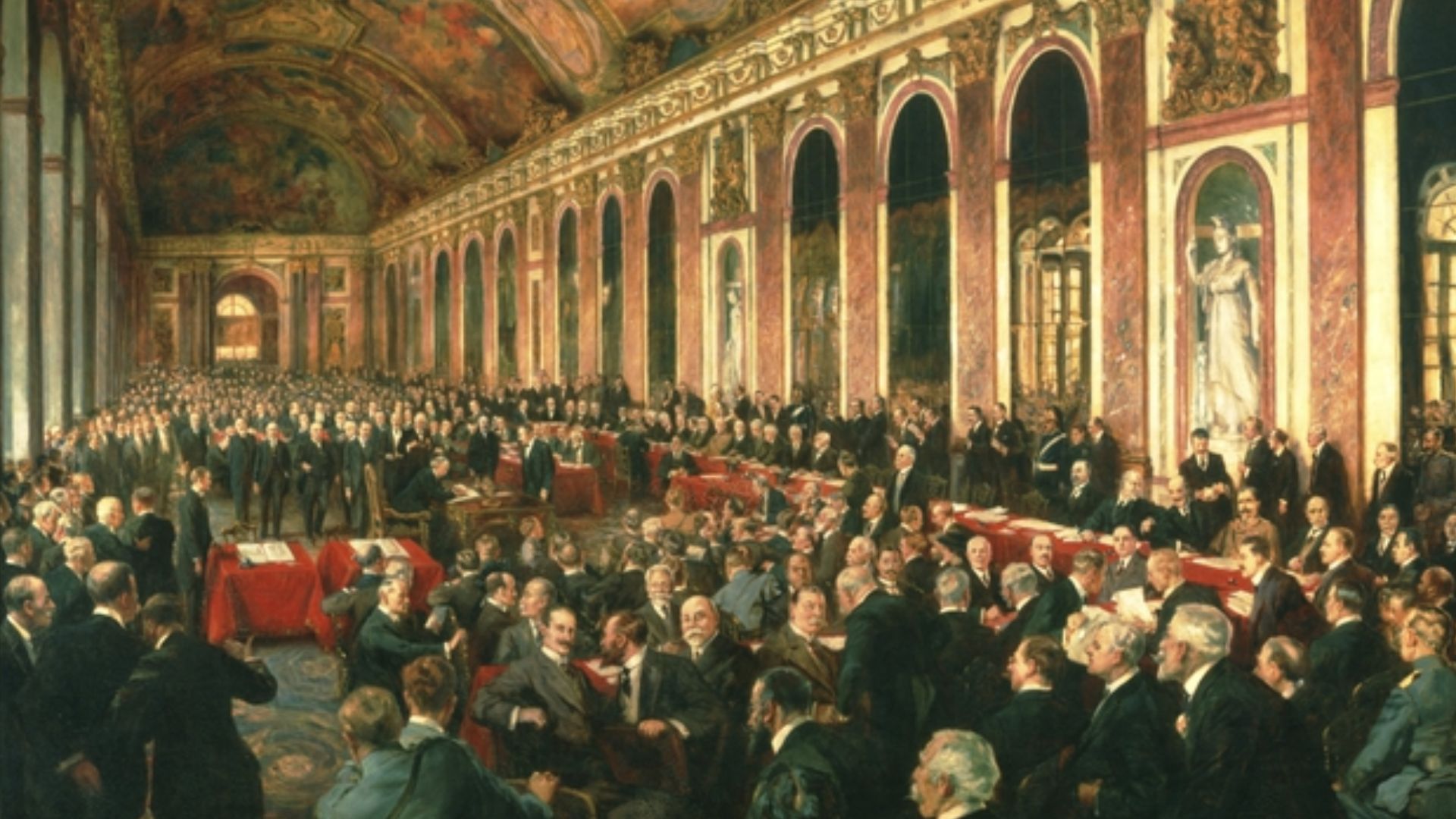 File:The signing of the treaty of peace at Versailles, 28 June 1919.png