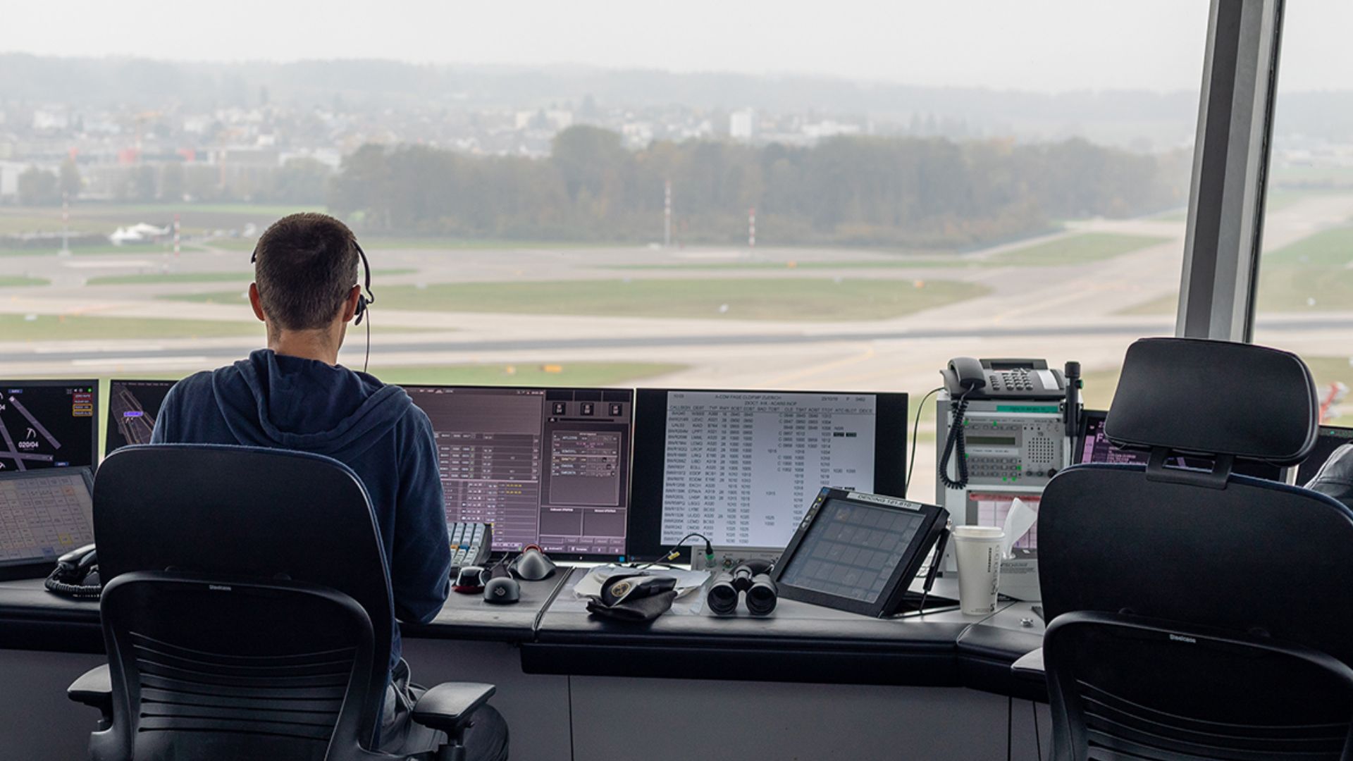 File:Air traffic controller Skyguide at Airport Zurich.jpg