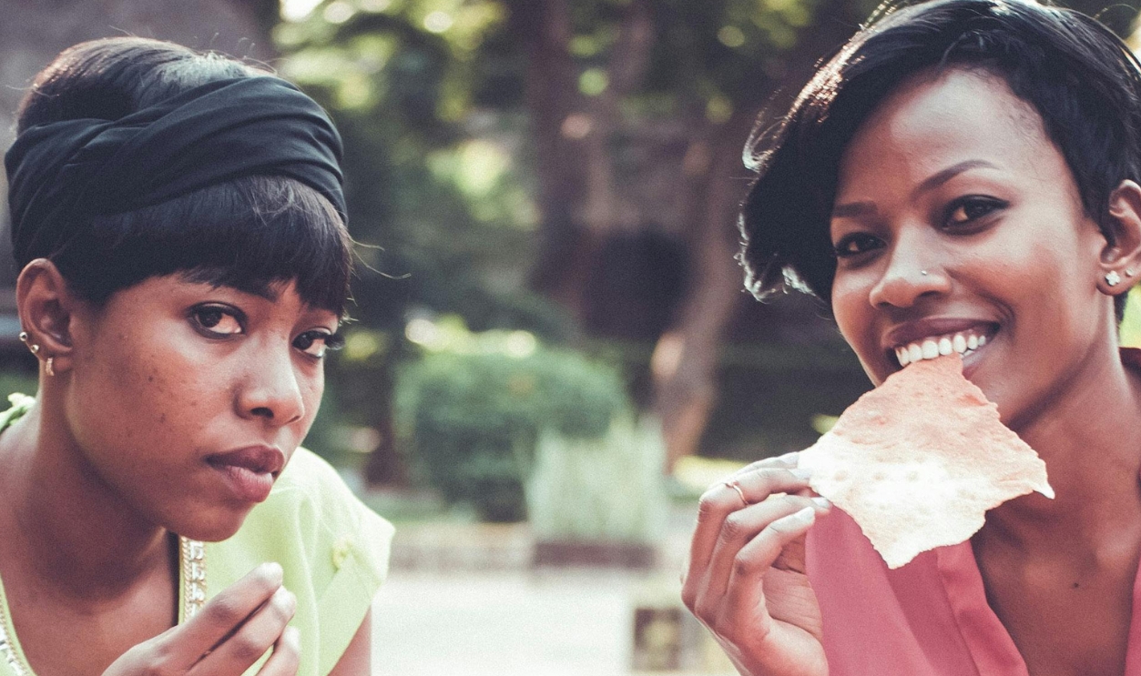 Two Women Eating