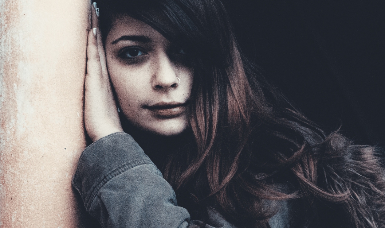 Girl Against The Wall Girl