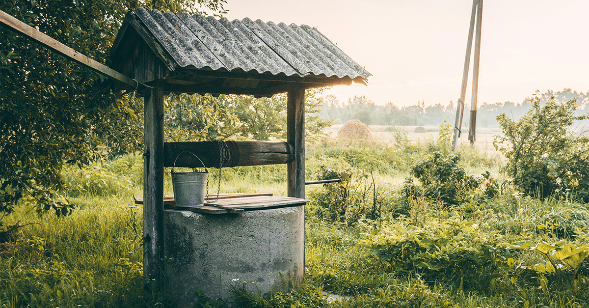 well in the countryside