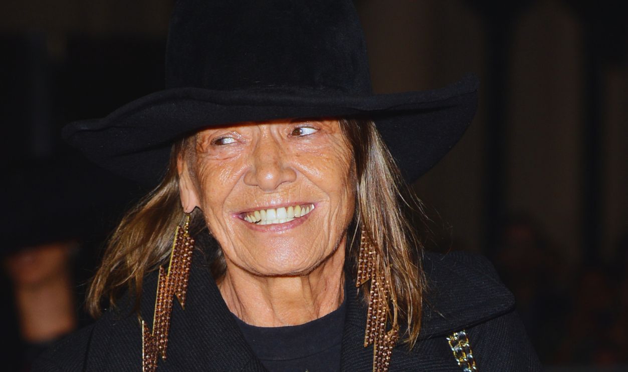 Gettyimages - 525620578, UK- Crossfire Hurricane premiere in London Anita Pallenberg attends the premiere of Crossfire Hurricane at The BFI London Film Festival at Odeon, Leicester Square. 