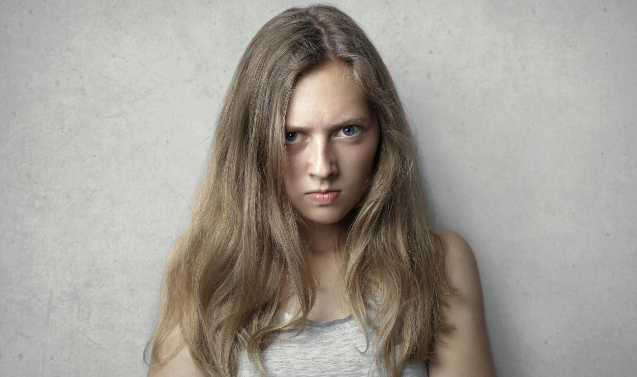 Woman In Gray Tank Top