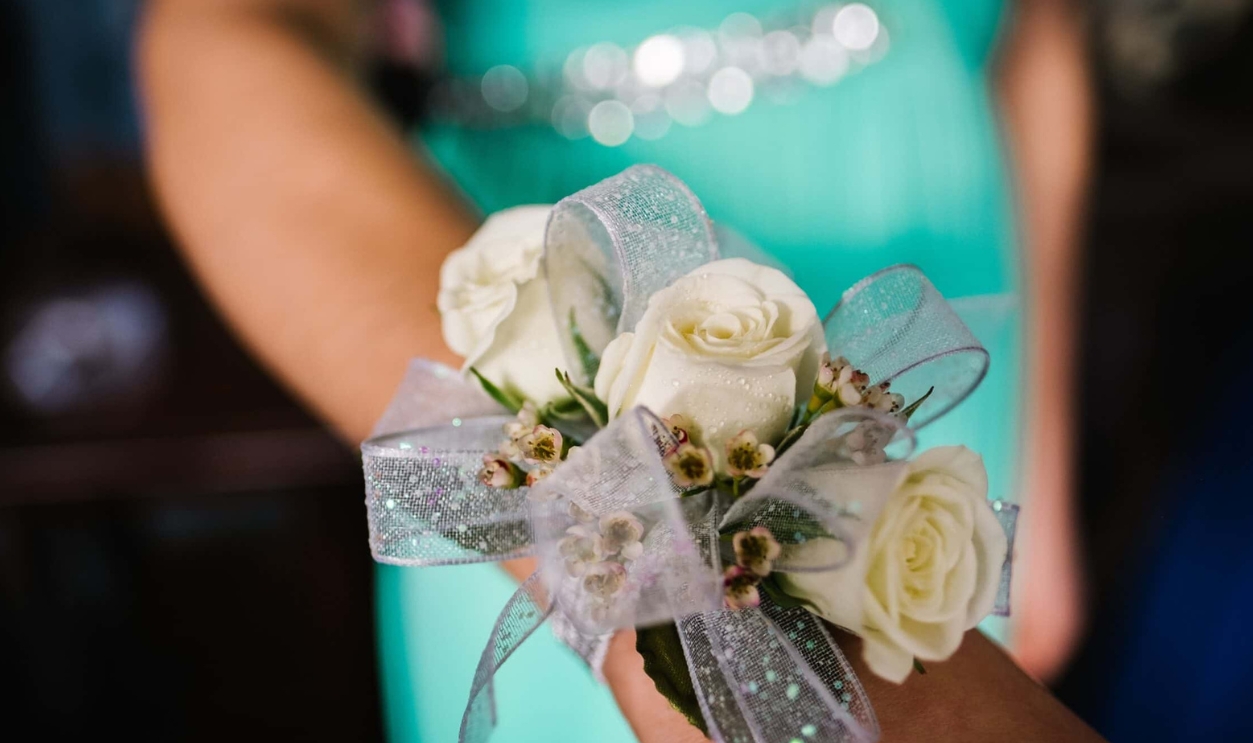 Womans Wrist Wearing Corsafge