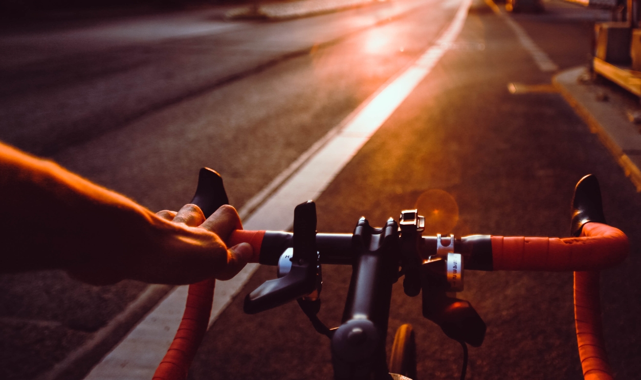 Asphalt Bicycle Bike City Dusk