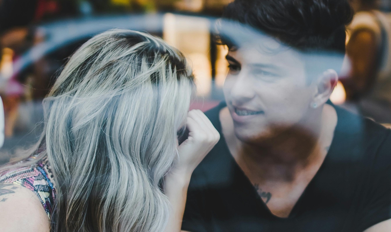 Couple Inside The Coffee Shop