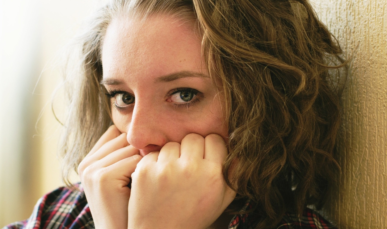 Woman Girl Afraid Frightened