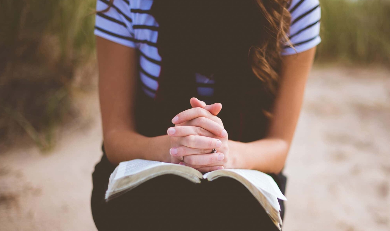 Woman Sitting On Brown Bench While Reading Book