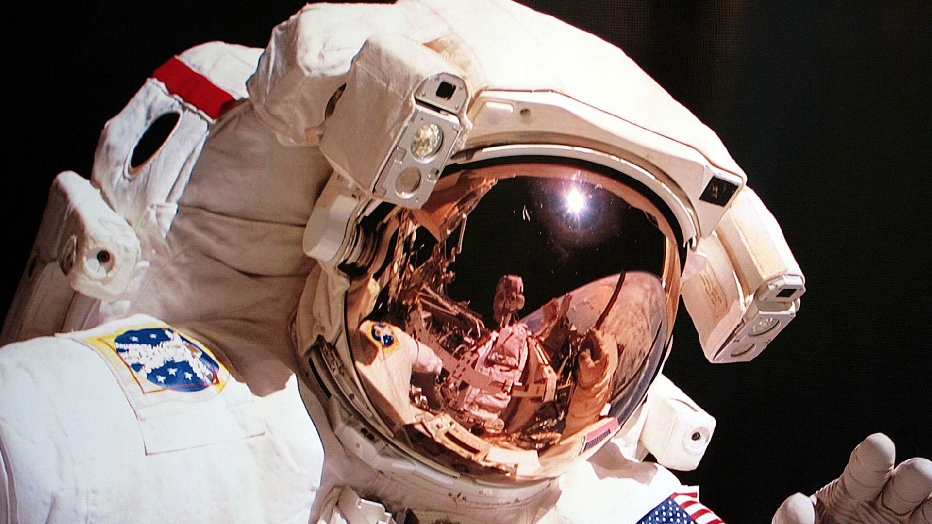 a person in a space suit