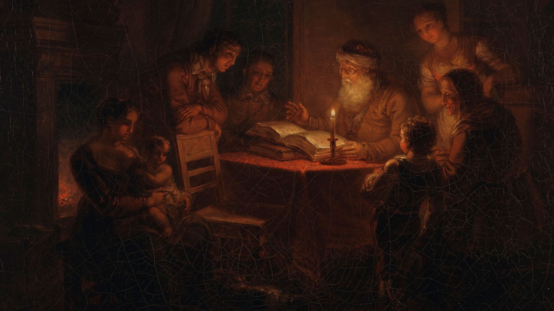 File:Alexander Lauréus - Jewish Rabbi Reading the Bible to His Family - A I 9 - Finnish National Gallery.jpg
