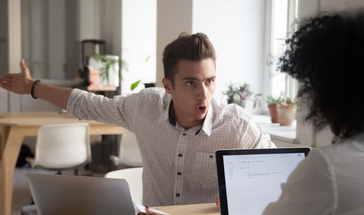 Mad Male Worker, Shutterstock, 1126819703