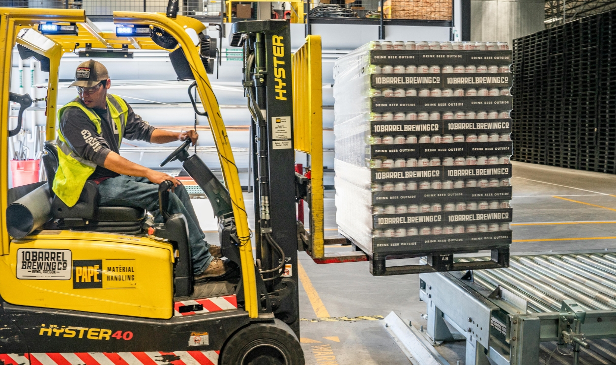 Person Using Forklift