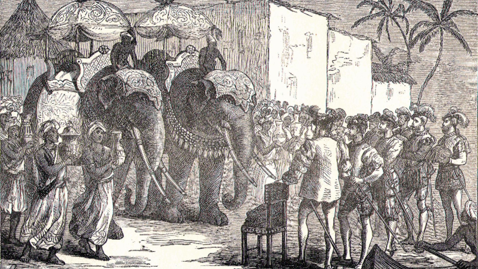 File:Magellan and his crew meeting the Bruni (Bruneian) Sultan.gif