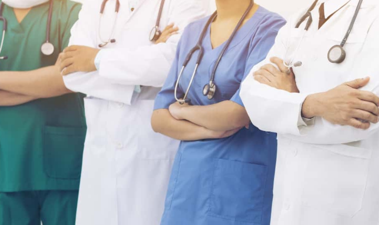 Doctors, Nurse, Physician And Surgeon Team In Hospital, Shutterstock, 613921955