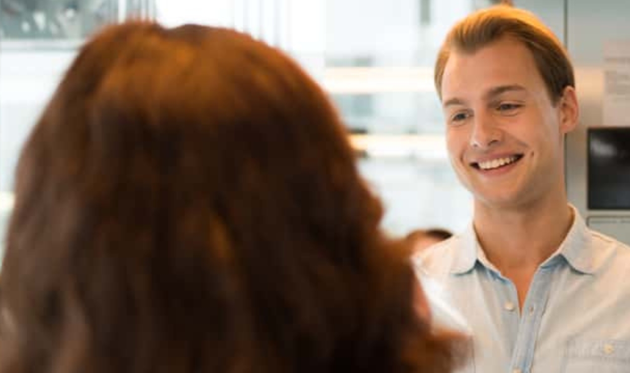 Smiling People Talking In An Elevator, Shutterstock, 1149868166
