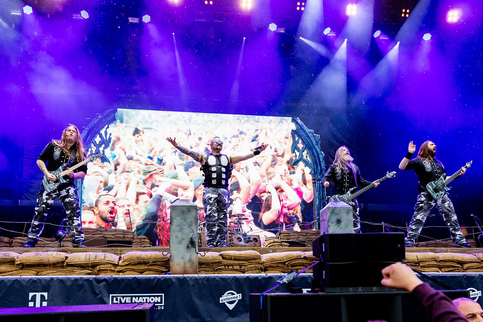 Sabaton band performing