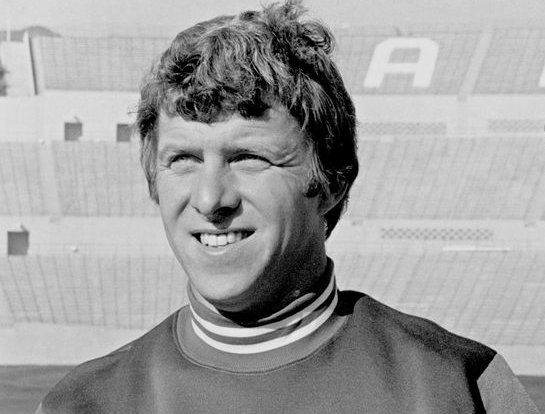 Air Force Academy football coach Bill Parcells posing