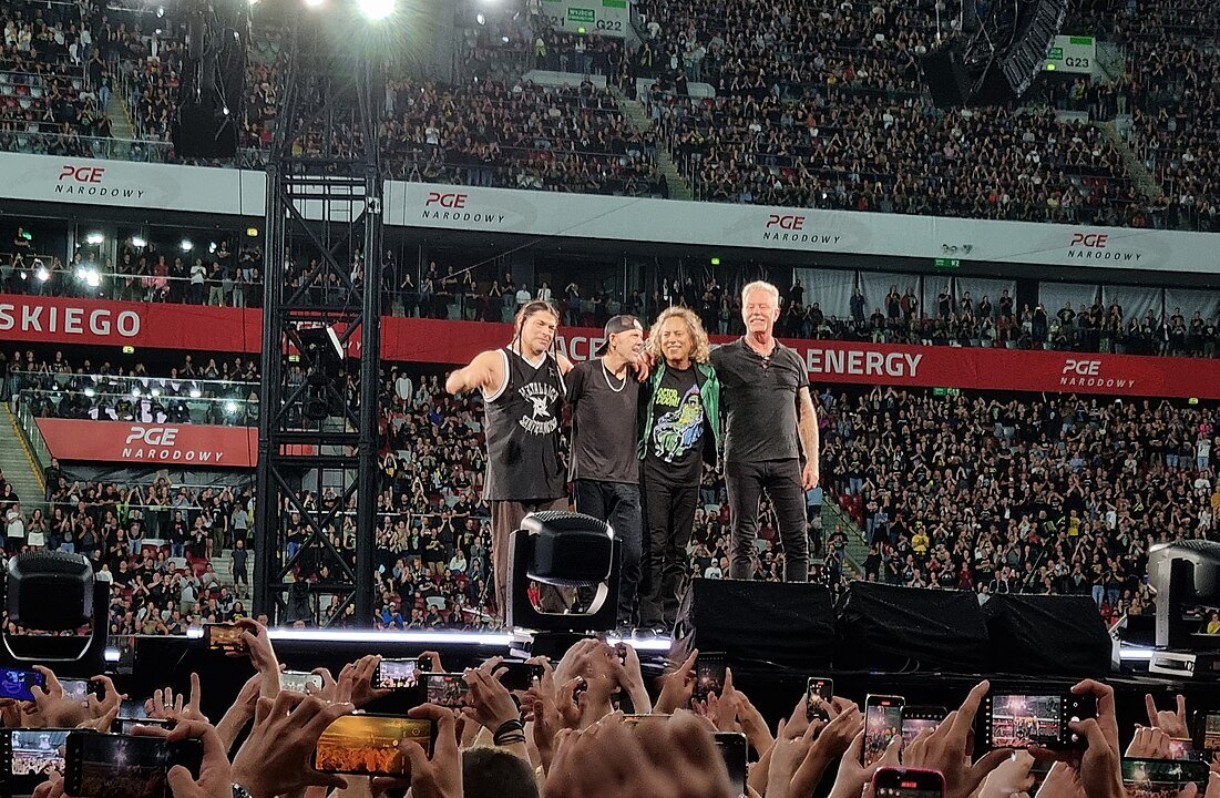 Metallica on stage