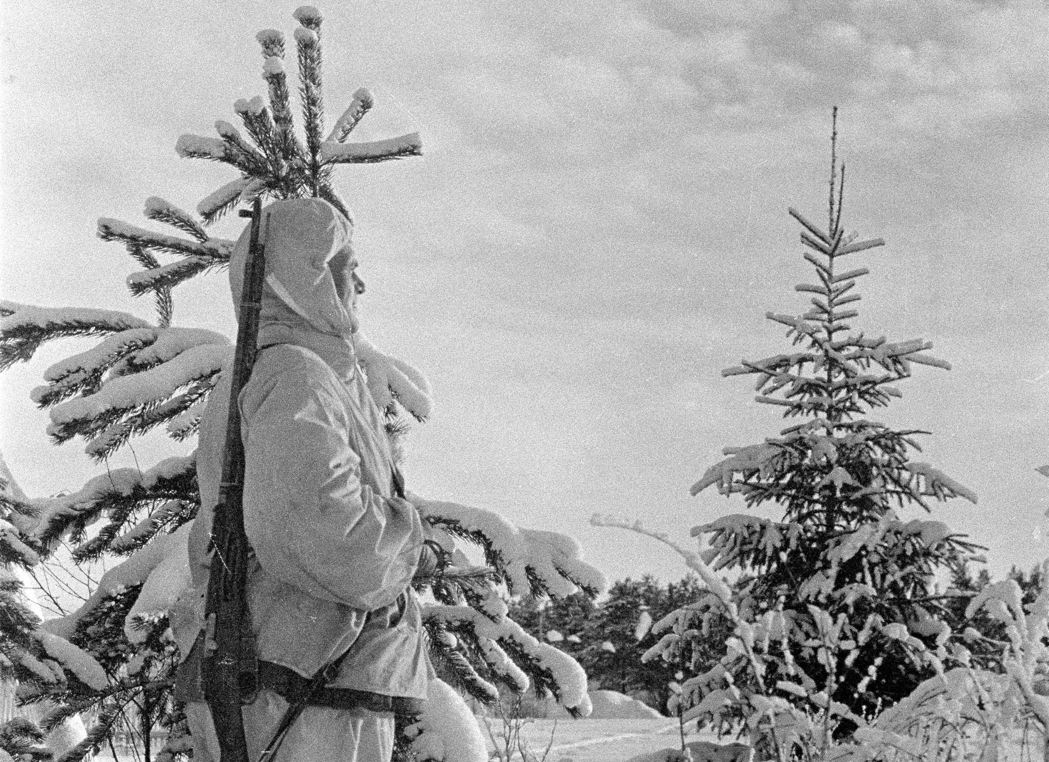 A Finnish Guard During The Battle Of Salla
