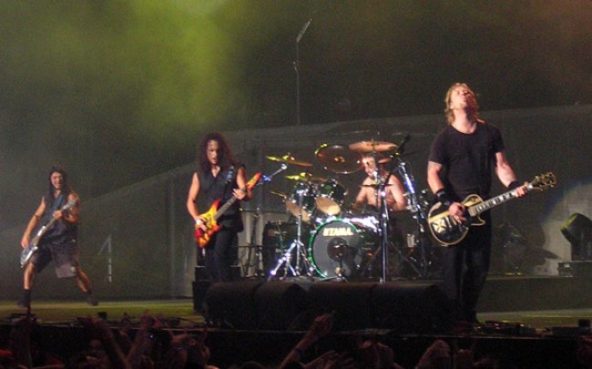 Metallica on stage