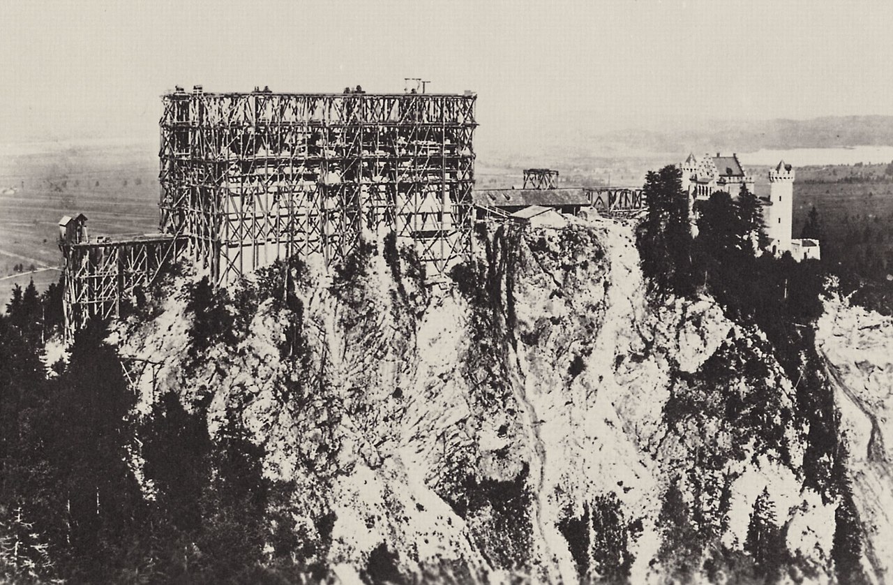 Neuschwanstein – construction site of the castle