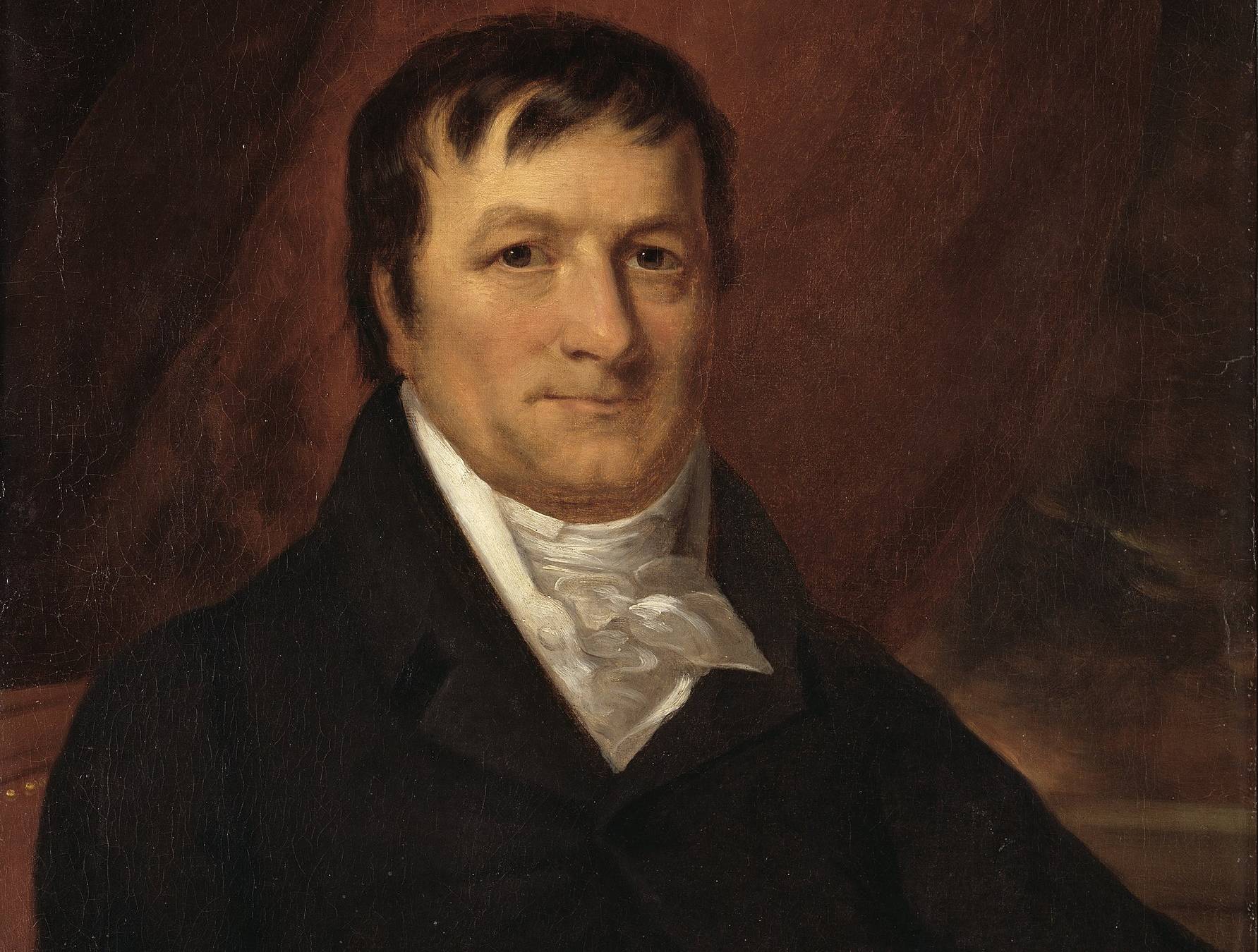 John Jacob Astor  portrait in black suit