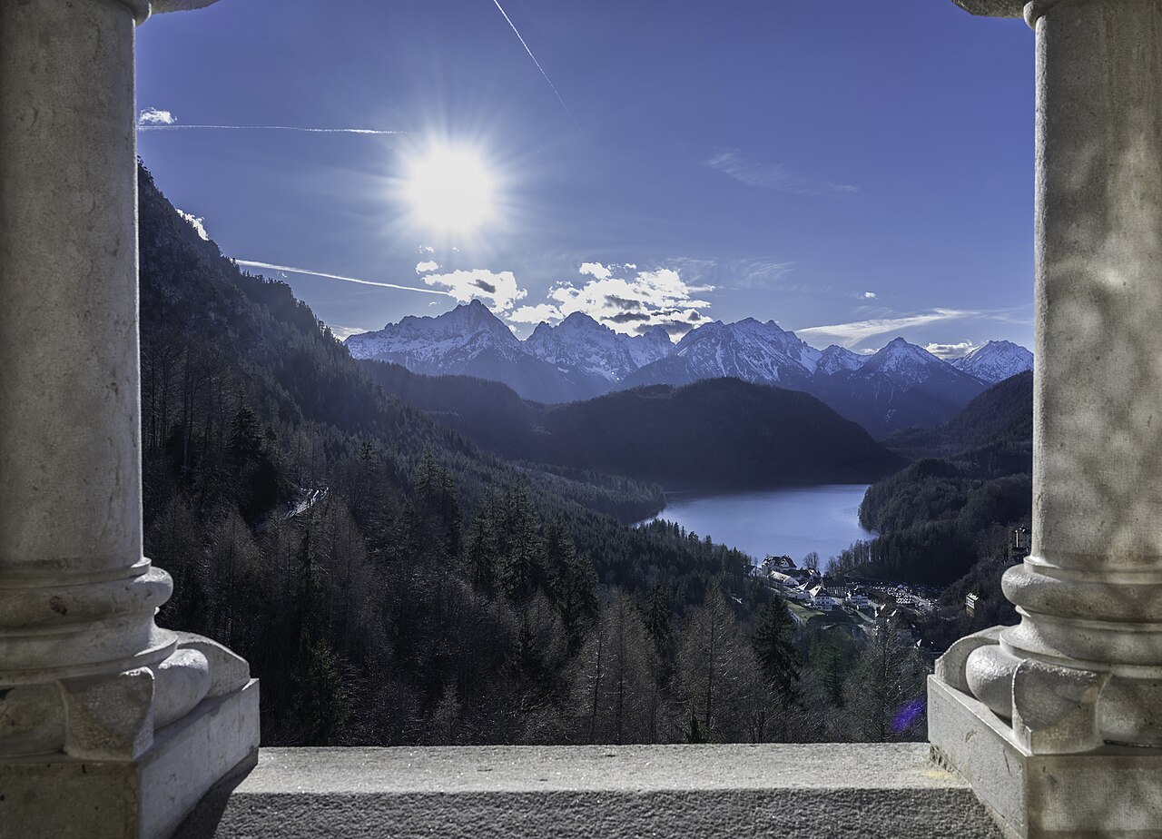 View from the balcony of the internal cafeteria