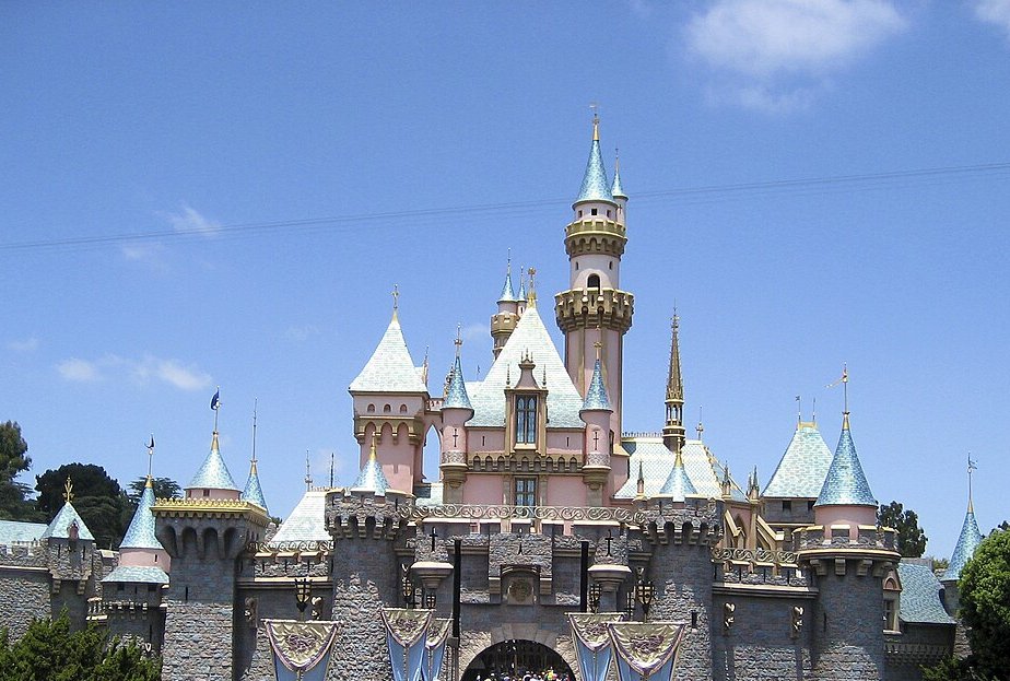 View of the Sleeping Beauty Castle